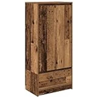 Skab Med Skuffe 55,5X34X119,5 Cm Konstrueret Træ - Gammelt træ