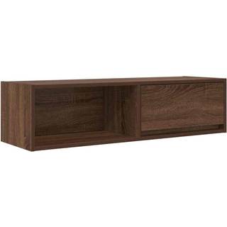 tv-bord 100x31x25,5 cm konstrueret træ brun egetræsfarve