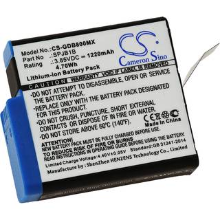 Batteri til Action Cam, Camera GoPro Hero 5 Black ,Hero 6 Black, Hero 7 Black, Typ SPJB1B osv.