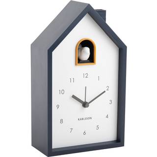 Karlsson Modern Cuckoo vægur 12x20x6cm mørkeblå