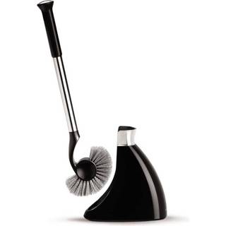 Toiletbørste med holder, 47,2 cm, Sort - simplehuman
