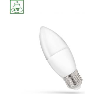 C37 E27 1W - LED kertepære, 230V, Neutral hvid, Spectrum - Dæmpbar : Ikke dæmpbar, Kulør : Neutral