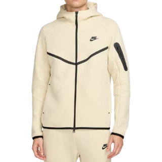 Nike Tech Fleece Full Zip Hoodie, Light Khaki - M