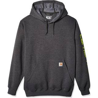 Carhartt Sleeve logo Hoodie Men's Carbon Heather XL