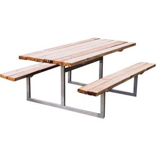 HORTUS Bord-/bænksæt "YDUN" trykimprægneret og galvaniseret stel uden ryg L: 175 x B: 140 cm - 801-085