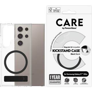 PanzerGlass CARE Galaxy S25 Ultra Kickstand Case cover (gennemsigtig/sort)