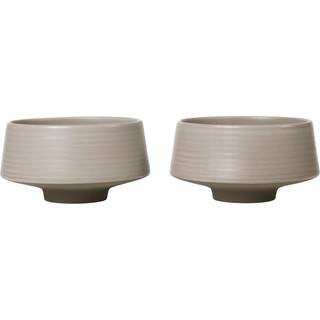 Broste Miko Skål, warm grey, 2 stk.