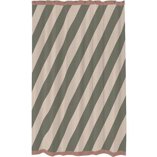 Mette Ditmer Diagonal Bruseforhæng 150x200 Cm Olivengrønt - Bruseforhæng Polyester Mørk Oliven - DIASCM63