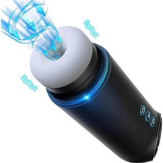 Leopard - op-ned, sugende vibrator masturbator (sort)