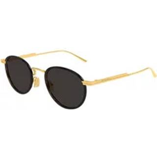 Bottega Veneta BV1389S 001 48 Solbriller Mænd Black - Gold - 48mm