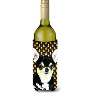 Chihuahua Candy Corn Halloween Portr?t Vinflaske Drik Isolator Drik Isolator Hugger