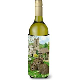 """" Caroline's Treasures Leverede Bunny Rabbit Wine Bottle Koozie Hugger 750 Ml Multicolor """"