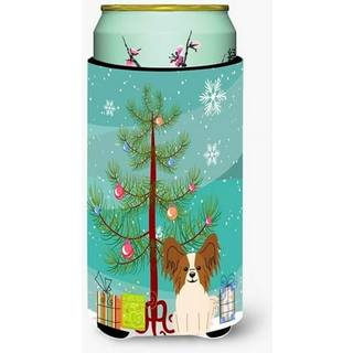 """"Caroline's Treasures Merry Christmas Tree Papillon R?d Hvid H?j Dreng Drik Insulator Hugger BB4203TBC Multicolor""""