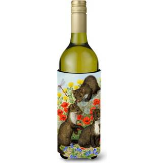 """" Caroline's Treasures Stone Martins Beech Marten Wine Bottle Koozie Hugger 750 Ml Multicolor """"