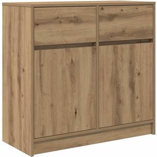 Skænk Med Skuffe 80X34X76 Cm Konstrueret Træ Etræ - artisan eg