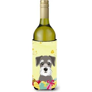 """"Carolines Treasures BB1888LITERK """"""""Schnauzer Easter Egg Hunt"""""""" Vinflaske Hugger Koozie 750ml Multicolor""""