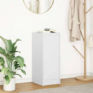 Skænk 29,5X34X76 Cm Konstrueret Træ Etræsfarve - Hvid