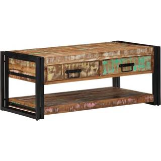 Sofabord 90X50X38 Cm - Massivt genanvendt træ