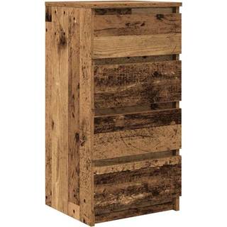 skænk 37,5x35x76 cm konstrueret træ antikt træ