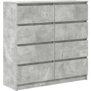 skænk 100x35x99 cm konstrueret træ betongrå