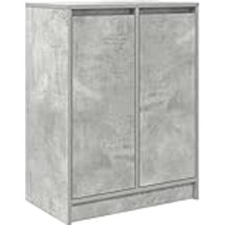 Skænk 57X34X76 Cm Konstrueret Træ Etræsfarve - Betongrå