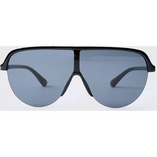 Mens Plastic Black Navigator Sunglasses