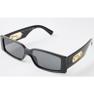 Mens Tiger Detail Black Sunglasses