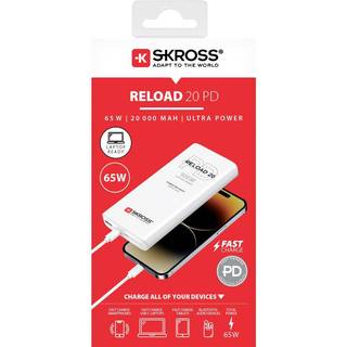 SKross RELOAD 20 PD - 20.000 mAh Powerbank - Hvid - 20000 mAh