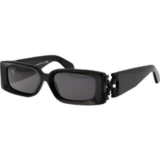 Off-White Unisex OERI098 Roma 1007 black Solbriller Acetat Sort Grå Firkantet Normal