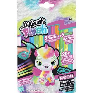 Airbrush Plush Airbrugsh Plush Refill Neon Sæt m. 10 Tusser