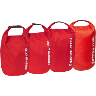 Drybag sæt / vandtætte pakkeposer Helly Hansen Light Alert Red, 70D, 3/7/12/20 liter, 4-pack