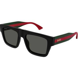 Gucci Mand GG1868S 001 Solbriller Acetat Sort Grå Firkantet