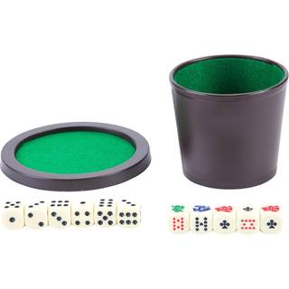 Poker cup with lid and dice