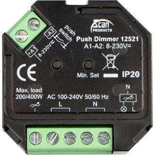 Scan Box Push Lysdæmper 200W LED (Bagkant)
