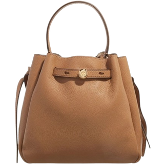 Tory Burch Tory Burch Brown Romy Pebbled Bucket Bag
