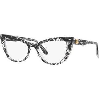 Dolce & Gabbana Kvinde DG3354 501 Optiske stel Acetat Sort Transparent Cat Eye Normal