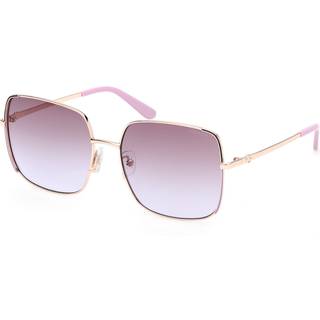 Guess Kvinde GU00194 59F Solbriller Metal Beige Brun Firkantet Normal