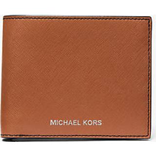 MK Varick Saffiano Leather Billfold Wallet With Passcase - Brown - Michael Kors - ONE SIZE