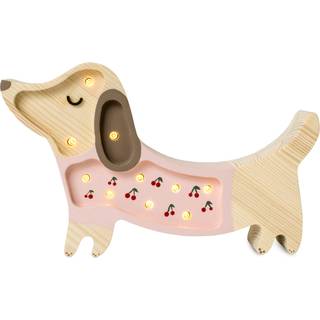 Little Lights Lampe Hundehvalp, Pink