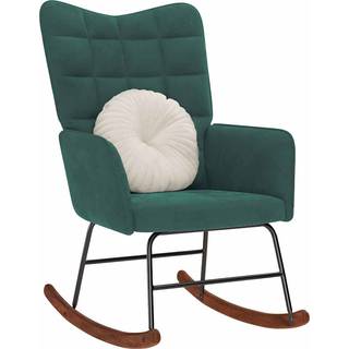 gyngestol fløjl mørkegrøn