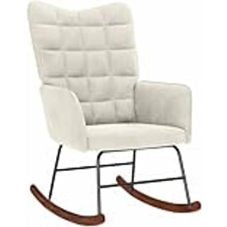 gyngestol fløjl cremefarvet