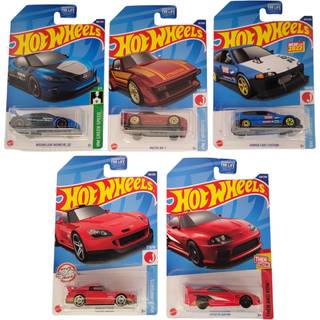 Hot Wheels 2022 Import Tuner S?t med 5 Diecast k?ret?jer fra L2593-977M Release med Toyota Supra Honda og mere