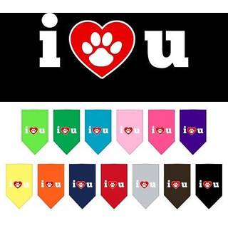 Jag älskar dig skärmtryck bandana svart liten