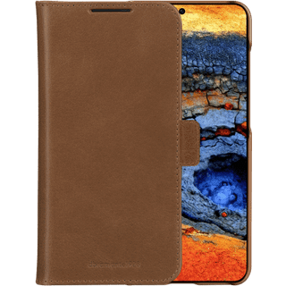 dbramante1928 Lynge - Samsung Galaxy S25+ (Plus) - Ægte Læder 2-i-1 Flip Cover - Tan