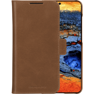 Samsung Galaxy S25 - dbramante1928 Lynge Ægte Læder 2-i-1 Flip Cover - Tan