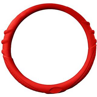 FH Group Universal Fit Silicone med greb og m?nster Massaging Grip rattet D?k passer til de fleste biler SUV'er Lastbiler og varevogne gule