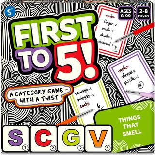 SkillMatics Card Game - Først til 5 hurtig kategori -spil med en twist familie & festspil gaver til børn teenagere voksne i alderen 8 9 10 & op 2
