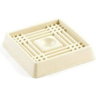 Shepherd Hardware 9166 2-tommer firkantet gummimøbelkopper 4-pack