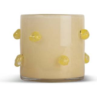 Byon Arlo fyrfadsstage M Ø15 cm Beige-gul