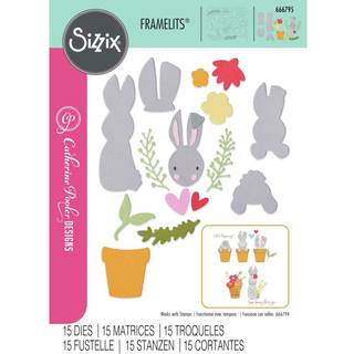 Thinlits Die Set Bunny Bits & Blooms #2 15PK
